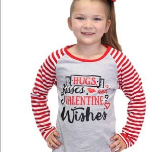 Girls valentine top